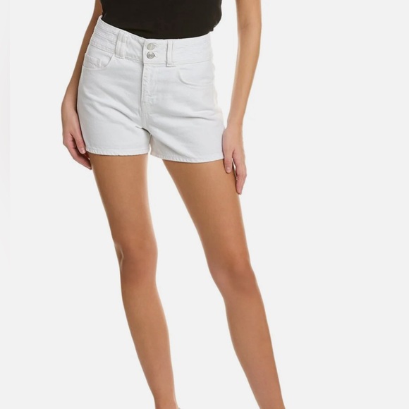 NWT Frame White Denim Triple Binding Shorts - Picture 6 of 7
